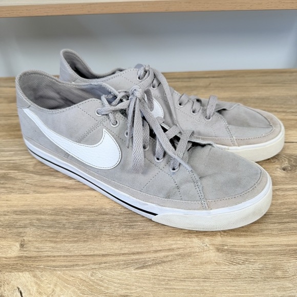 Nike Other - Nike Men's Light Gray & White Low-Top Sneakers